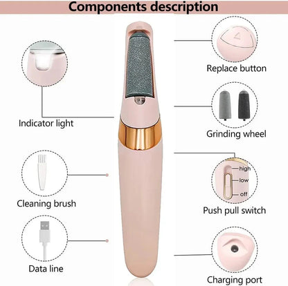 ✨ Ponceuse Électrique Rechargeable pour Pieds - Pédicure Maison